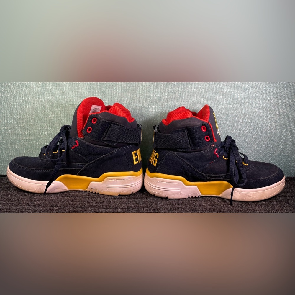 Patrick Ewing 33 Hi Snow Beach 1EW90128-433 Blue Red Yellow & White Size 6 - Picture 4 of 10